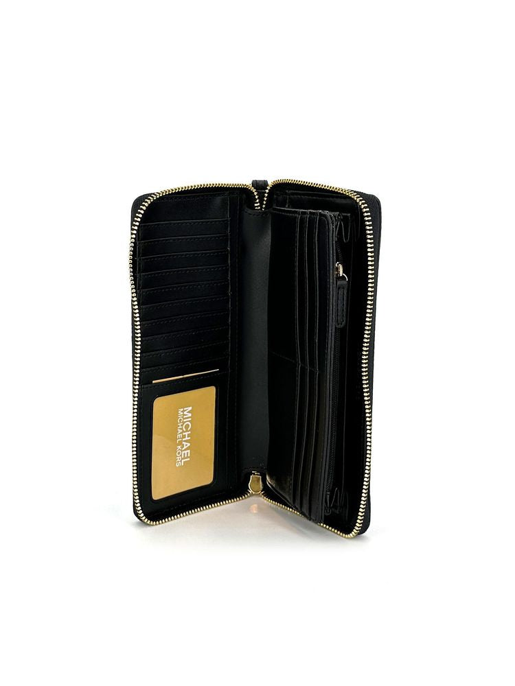 Michael Kors Jet Set Wallet — Black Leather