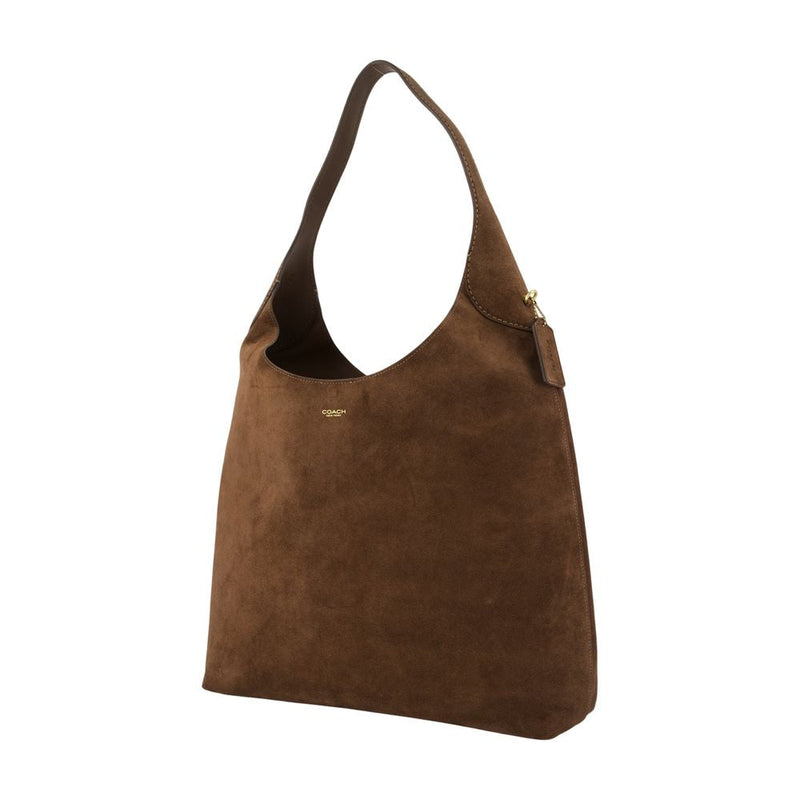 Coach Shoulder Bag — Brown Cowhide