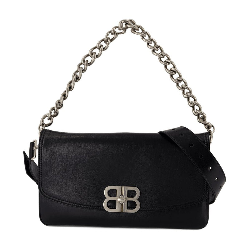 Balenciaga Shoulder Bag — Black Lambskin