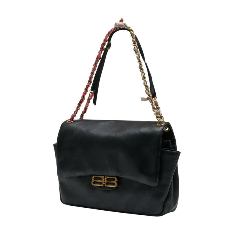 Balenciaga Shoulder Bag — Black Calfskin