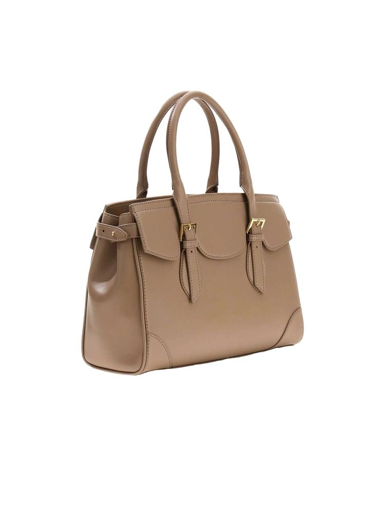 Guess Sofia Shoulder Bag — Taupe Cow Leather