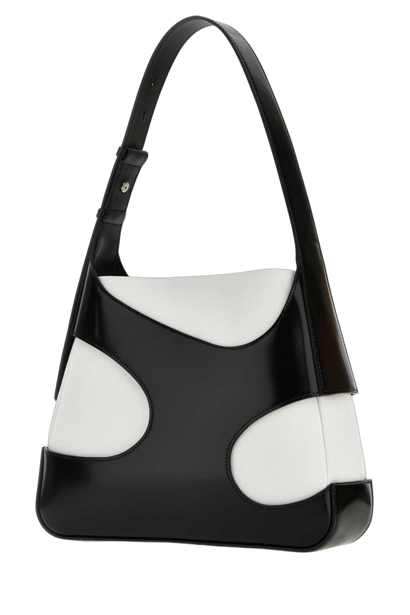 Ferragamo Neroowhite Shoulder Bag — Black