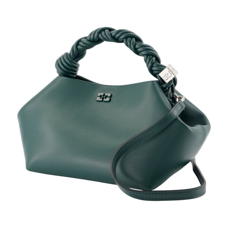 Ganni Bou Shoulder Bag — Green Synthetic
