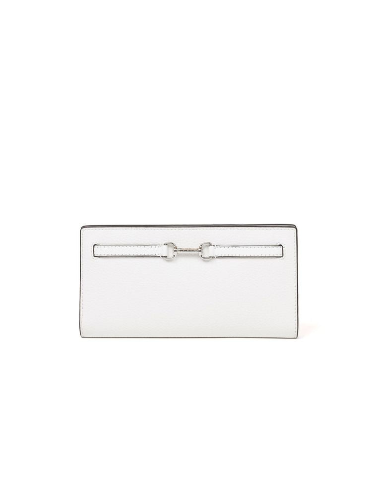 Michael Kors Carson Wallet — White Cowhide