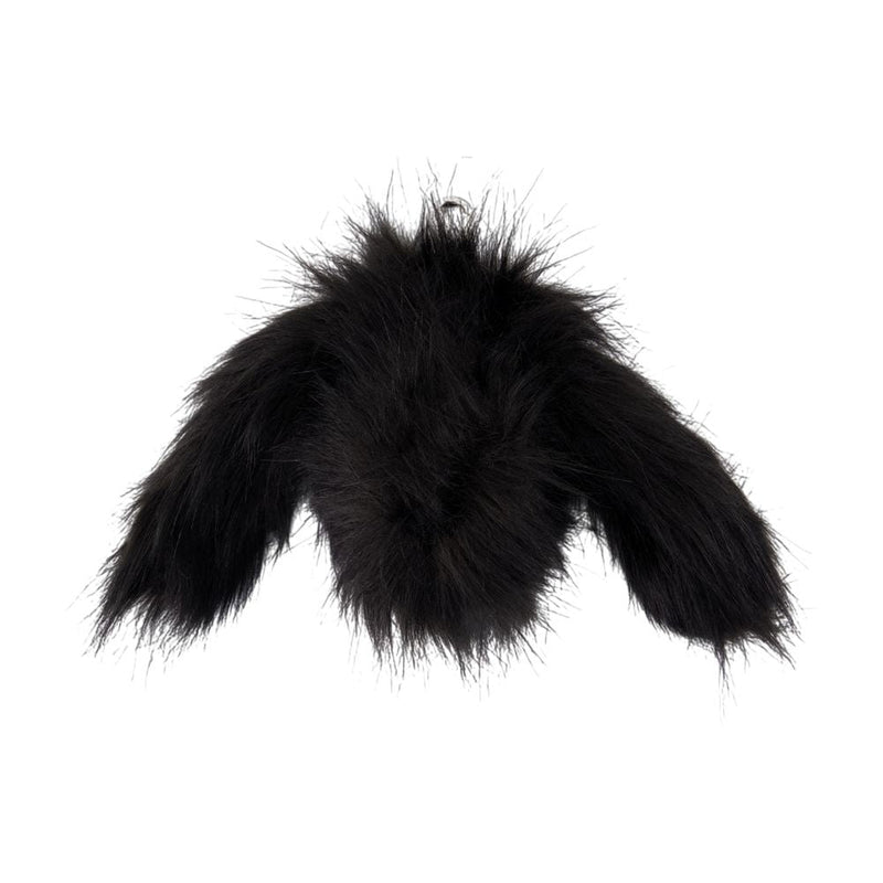 Simone Rocha Faux Fur Coin Purse — Black Fake_fur Purses