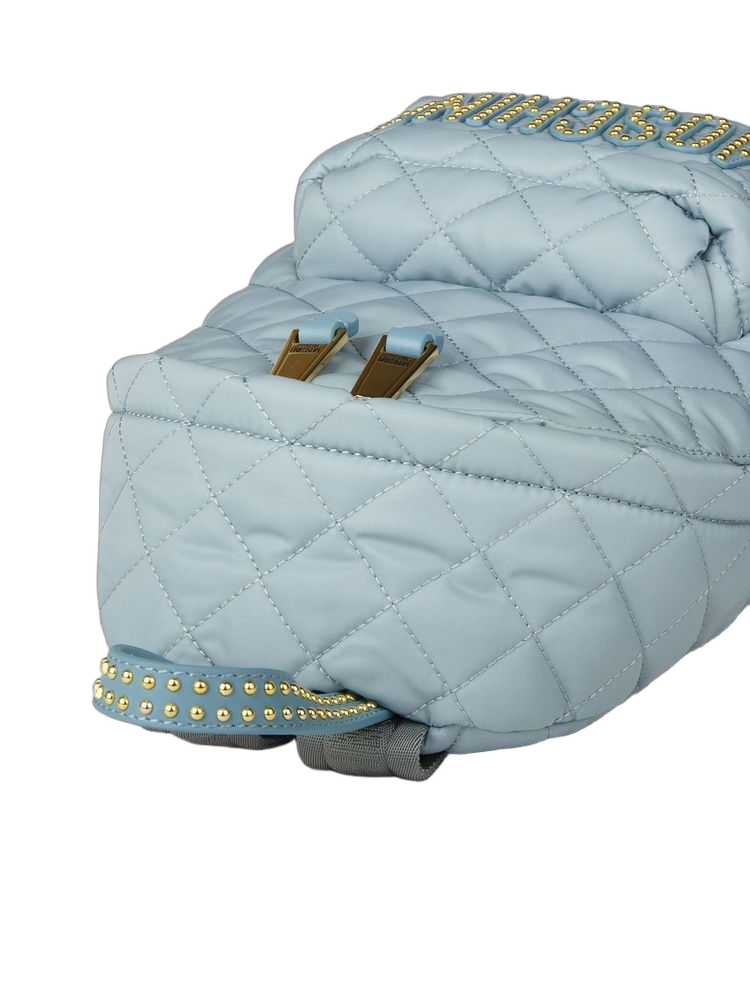 Moschino Quilted Polyamide Backpack — Blue