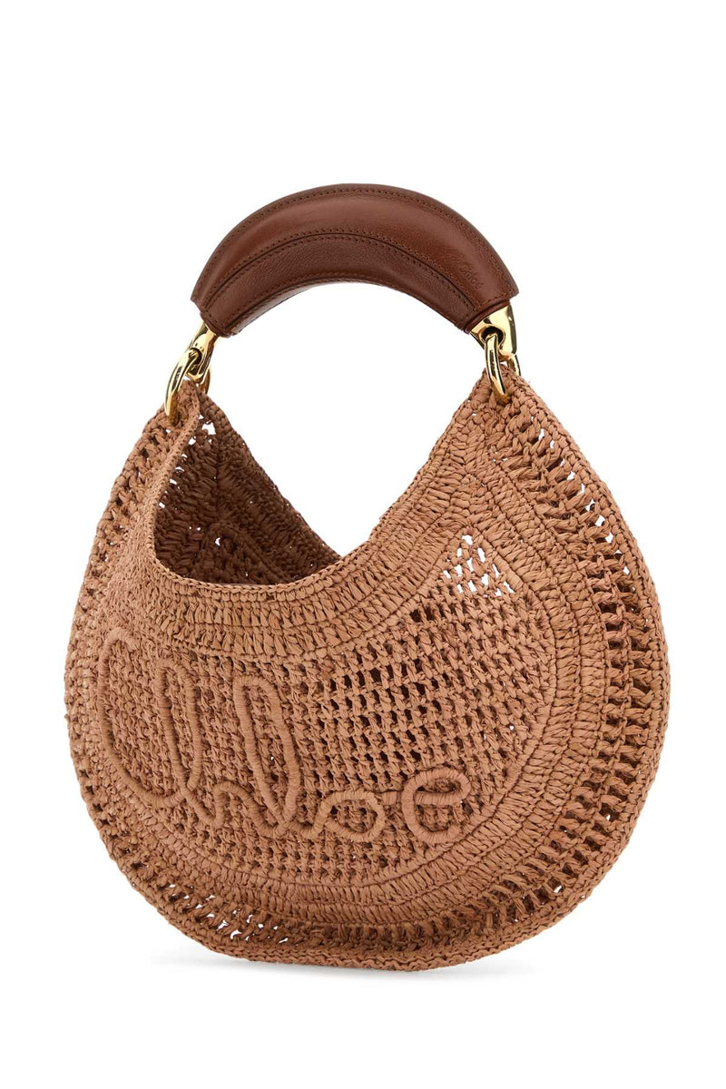 Chloé Summer Banana Shoulder Bag — Beige