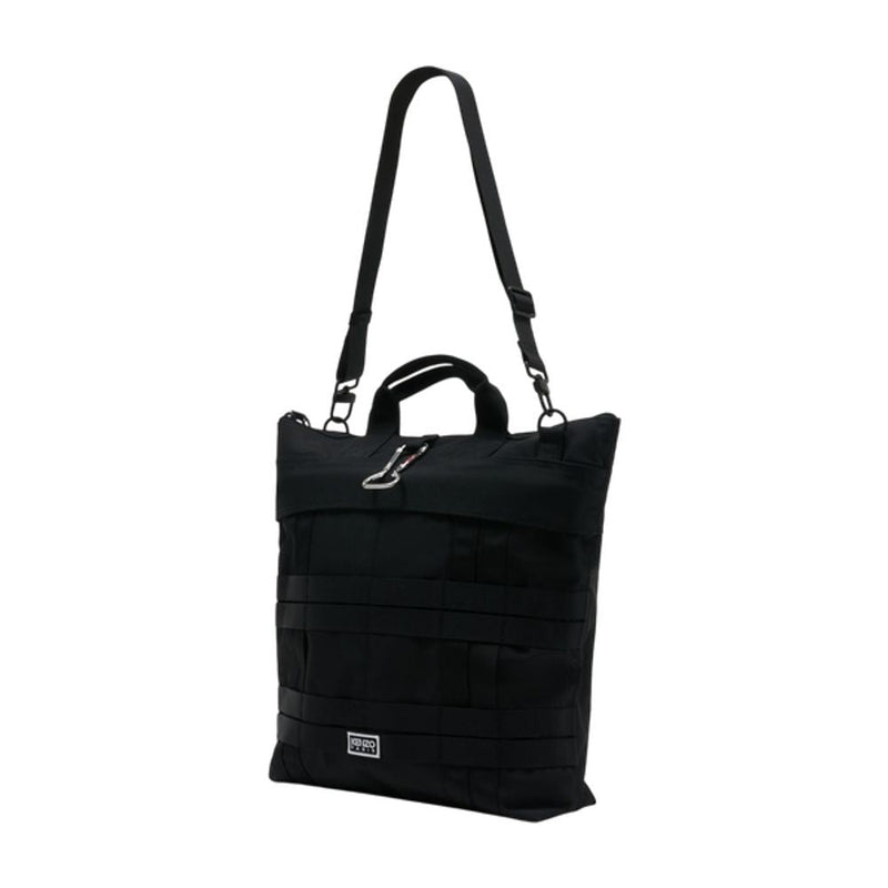 Kenzo Quilted Nylon Tote Bag — Black
