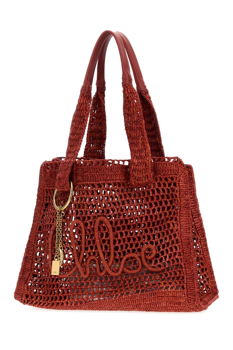Chloé Summer Banana Shoulder Bag — Red