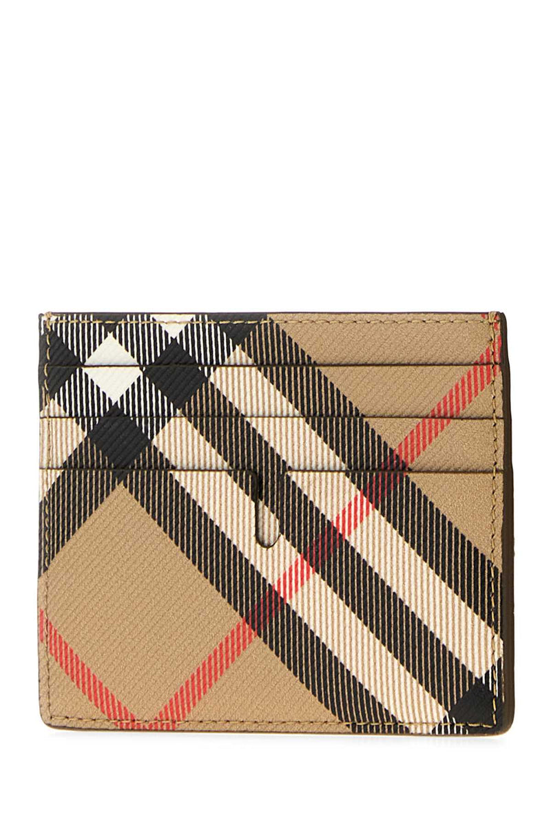 Burberry Tall Card Case — Beige Wallet