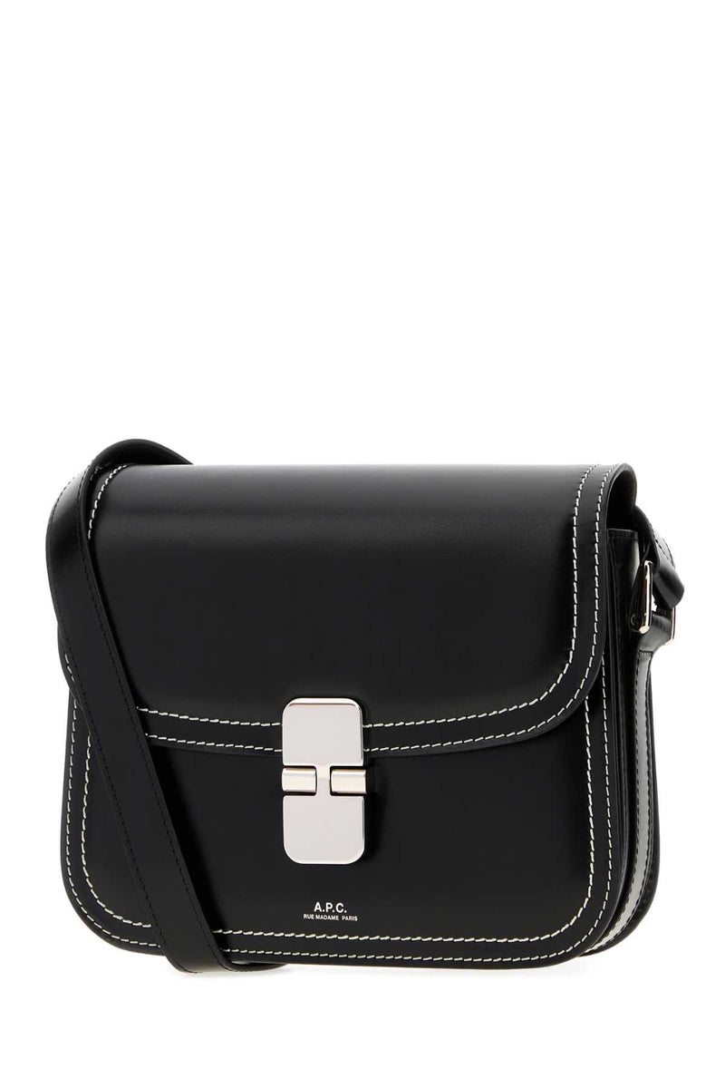 A.p.c. Grace Shoulder Bag — Black