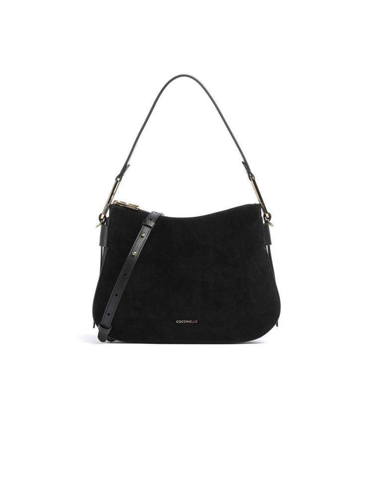 Coccinelle Magie Shoulder Bag — Black Cowhide