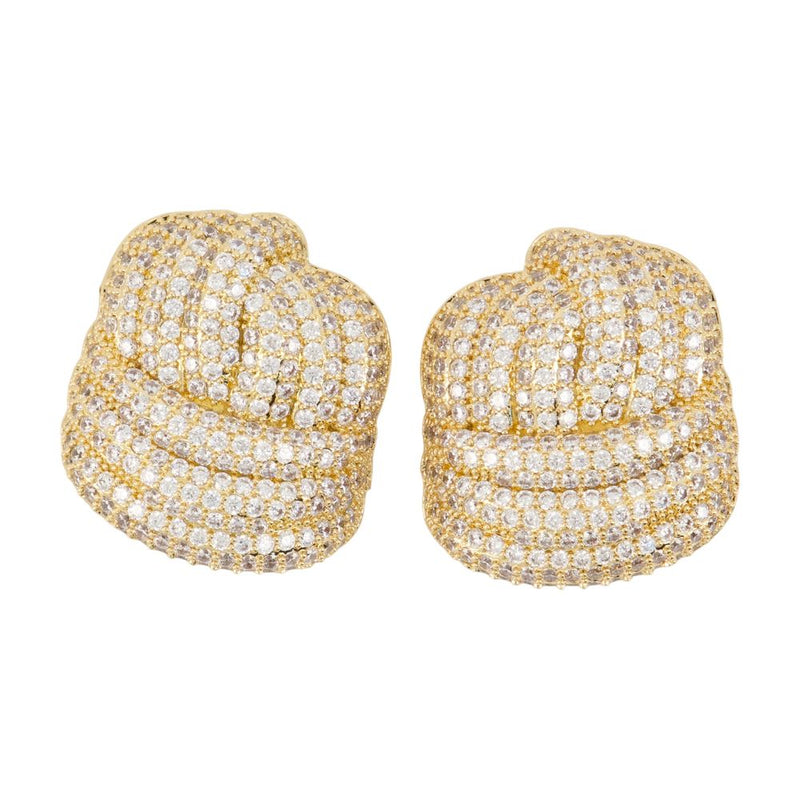 Self-Portrait Knot Earrings — Gold