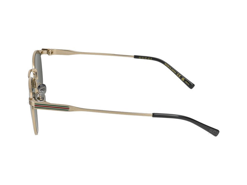 Gucci Gg1875s Round Metal Frame Sunglasses — Gold