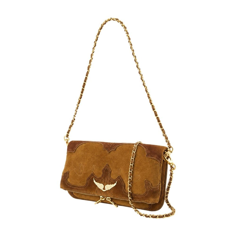 Zadig & Voltaire Rock Western Crossbody Bag — Brown Cowhide
