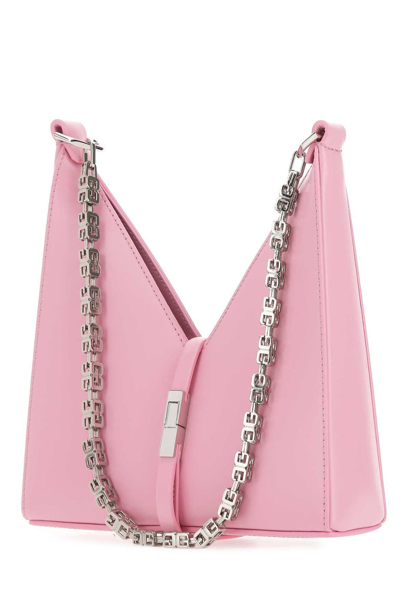Givenchy Geometric Leather Shoulder Bag — Pink