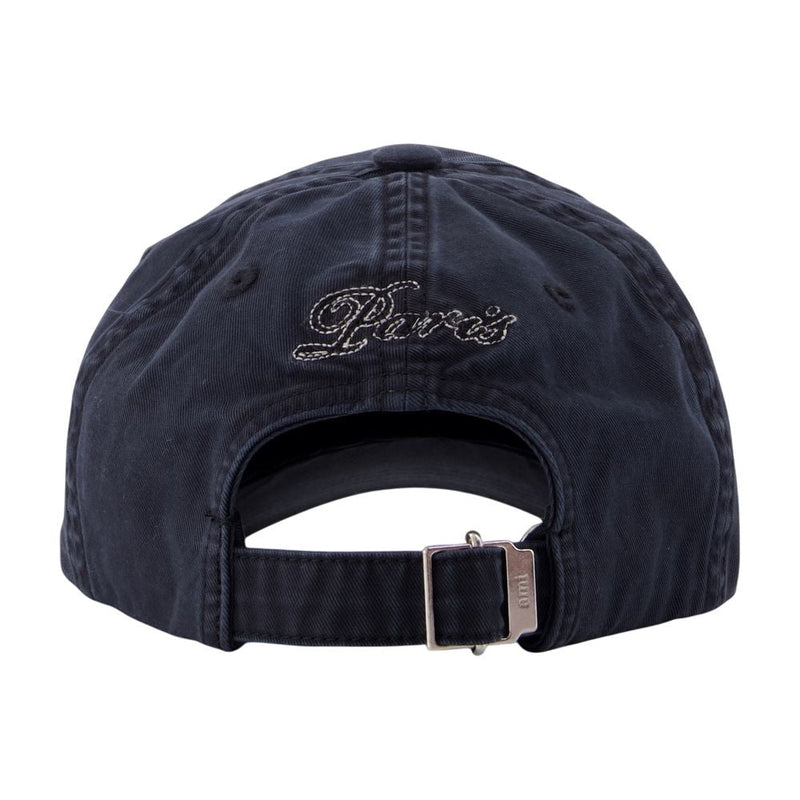Ami Paris Ucp289.aw0052-A339 Baseball Cap — Navy Cotton Caps
