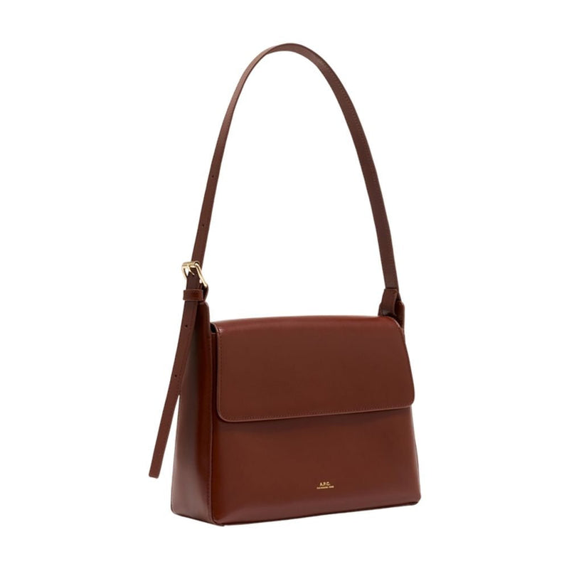 A.p.c. Virginie Shoulder Bag — Brown Cowhide