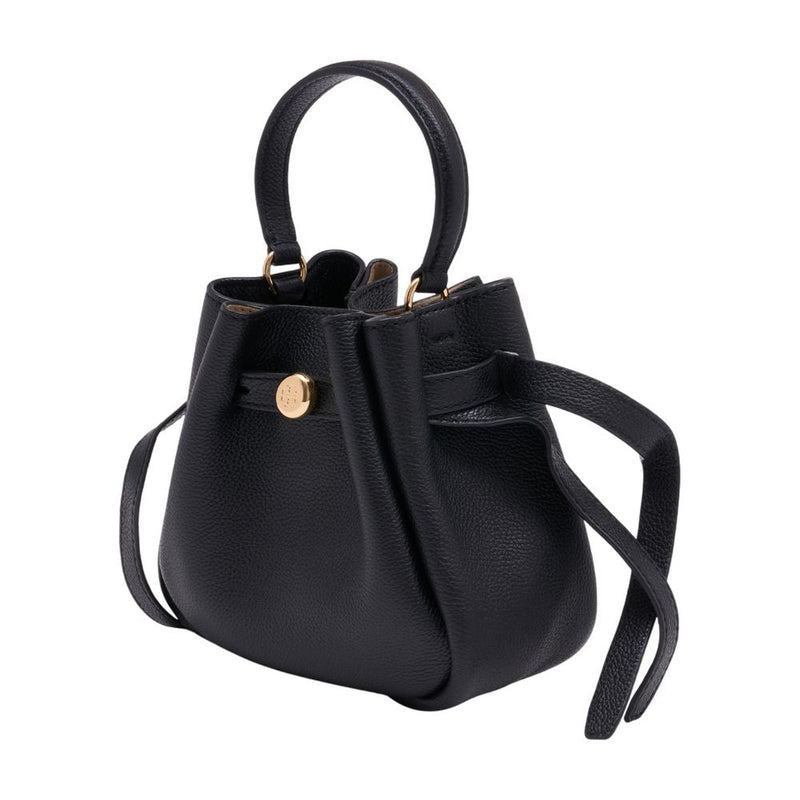 Tory Burch Romy Mini Crossbody Bag — Black Calfskin