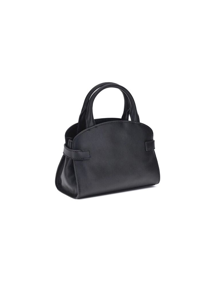 Coccinelle Smooth Cowhide Shoulder Bag — Black