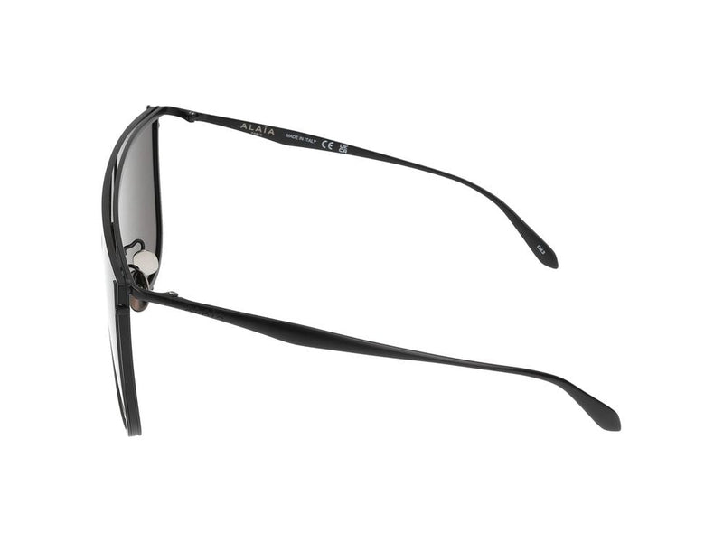 Azzedine Alaia Aa0094s Metal Shield Sunglasses — Black