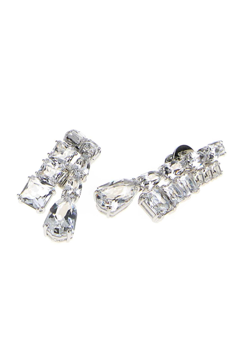 Swarovski Matrix Earrings — Silver