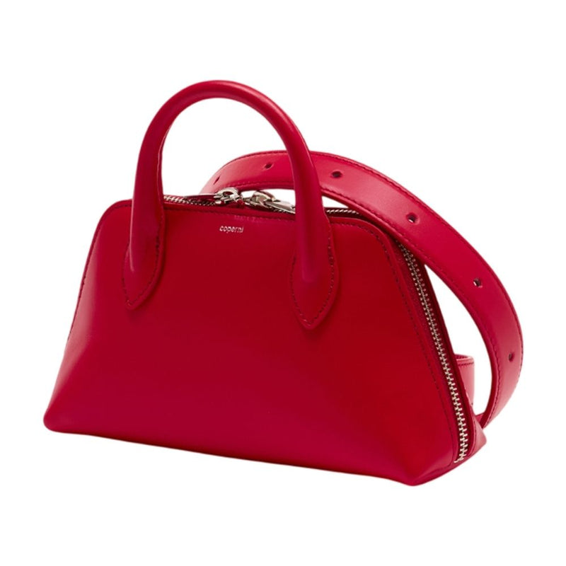 Coperni Belt Duffle Top Handle Bag — Red Lambskin