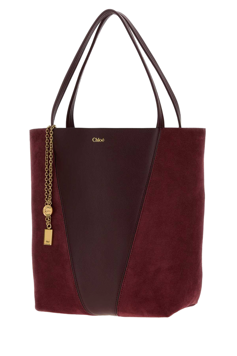 Chloé Spin Shoulder Bag Burntred