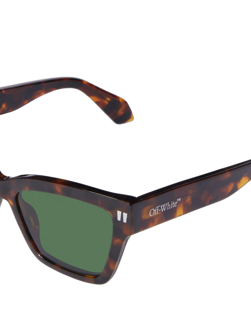 Off-White Oeri110s24pla0016055 Logo-Embellished Sunglasses — Brown Acetate