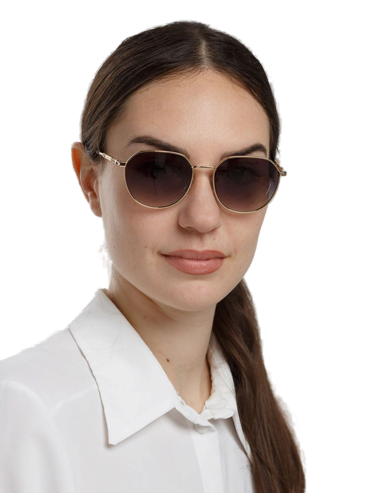 Zadig & Voltaire Szv514 Metal Aviator Sunglasses — Rose Gold