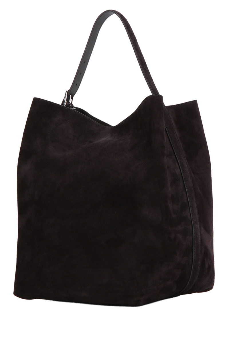 Toteme Belted Shoulder Bag — Black Cow Leather
