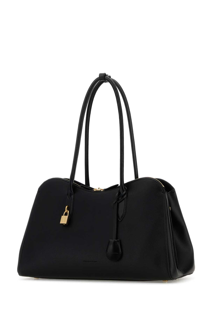 Stella Mccartney Fabric Shoulder Bag — Black