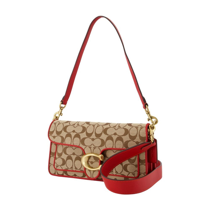 Coach Shoulder Bag — Brown Canvas