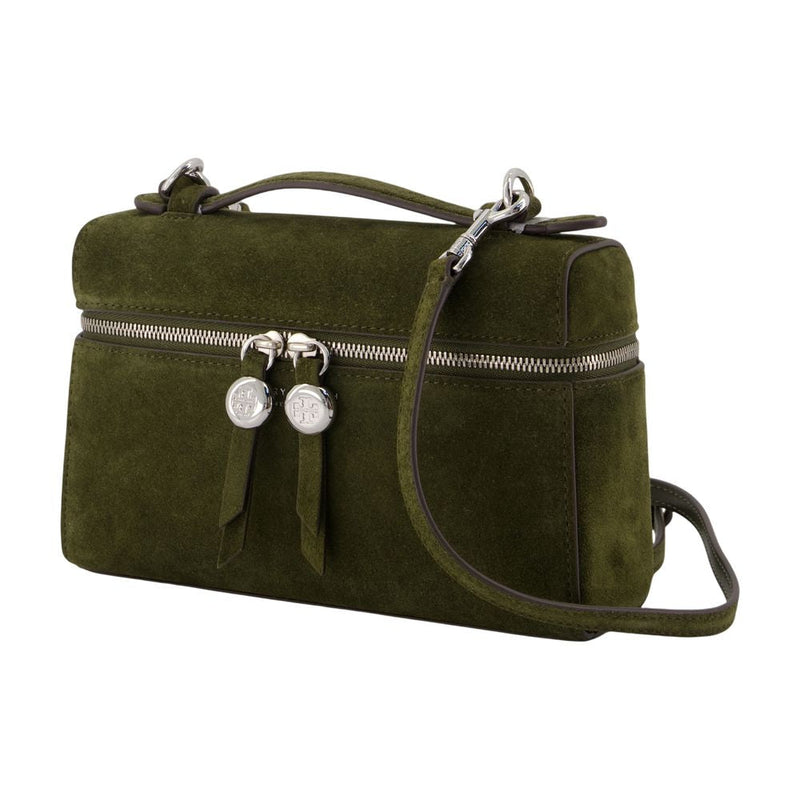 Tory Burch Top Handle Bag — Green Calfskin