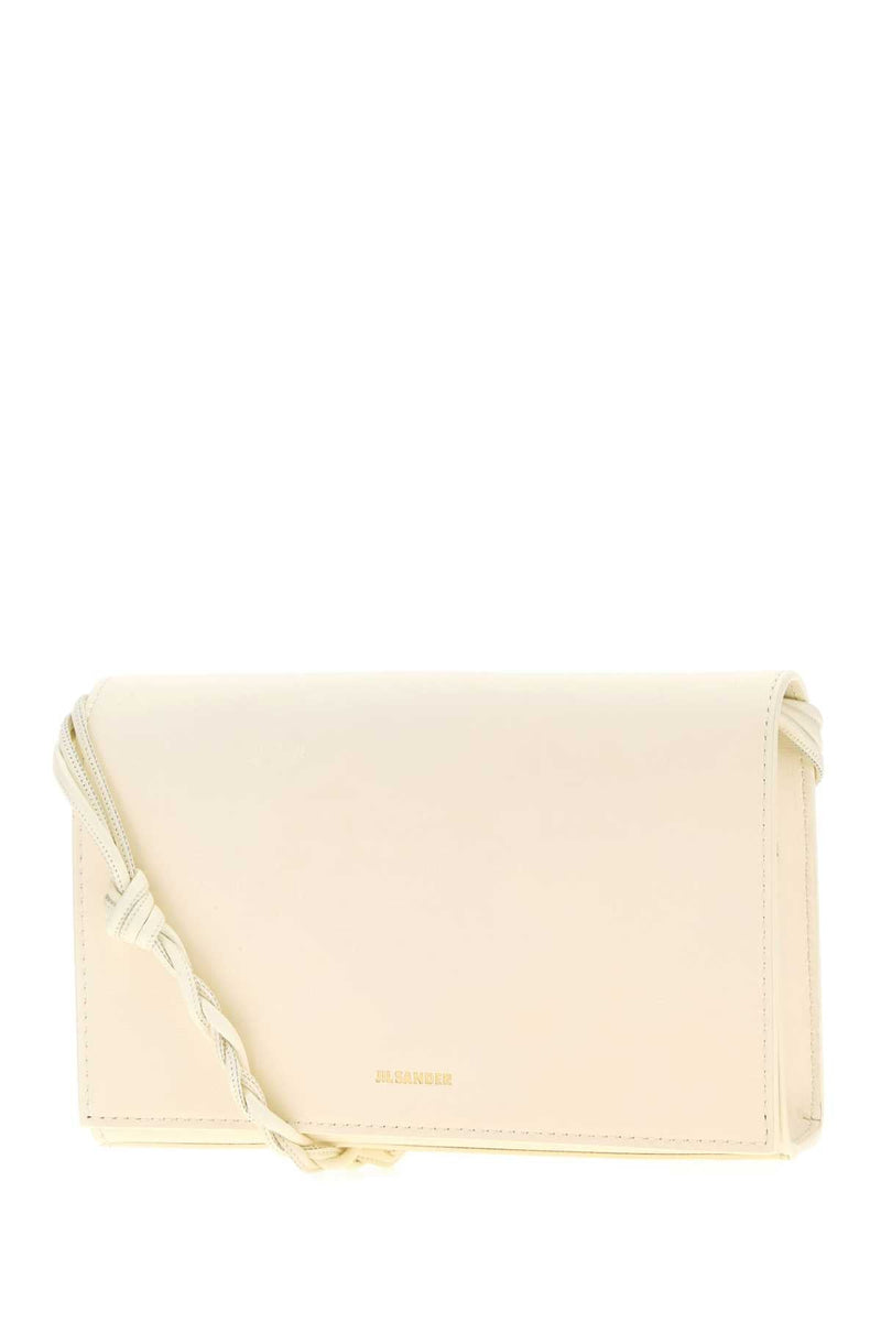 Jil Sander Calfskin Wallet — Beige Exterior: Calf