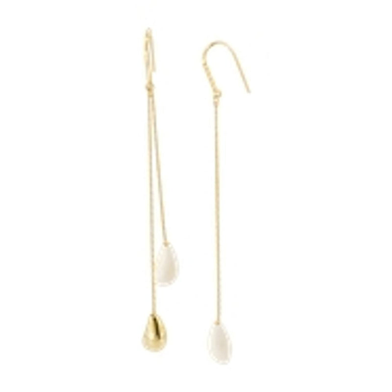 Isabel Marant Asymmetric Teardrop Earrings — Gold Metal