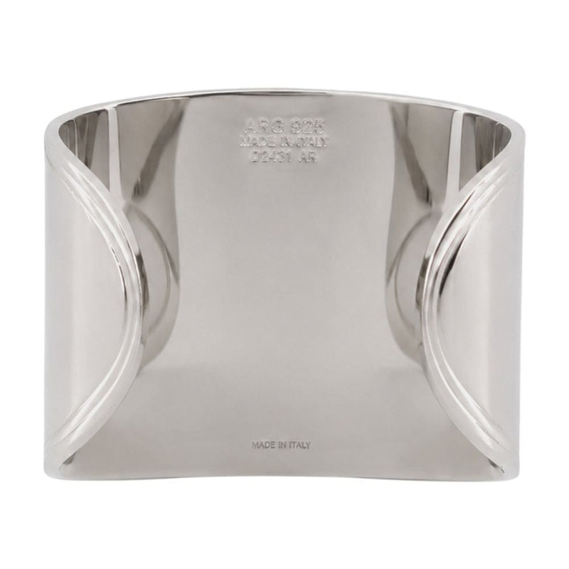 Mm6 Maison Margiela Stickers Bracelet — Silver Metal Bracelets