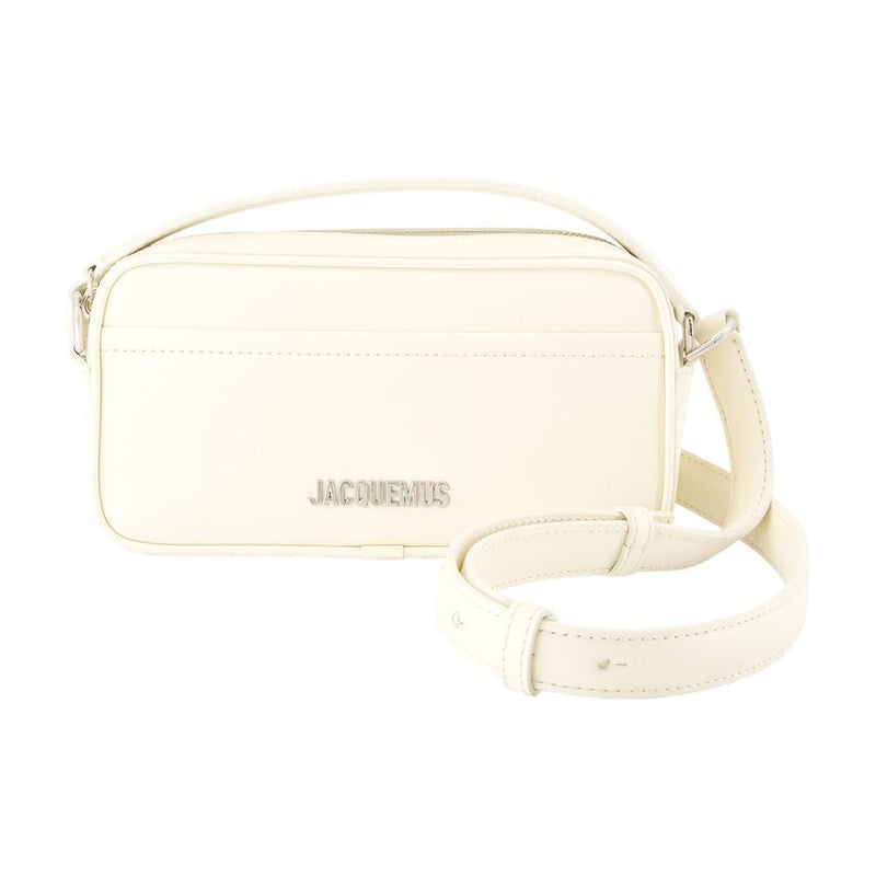 Jacquemus Smooth Leather Crossbody Bag — White