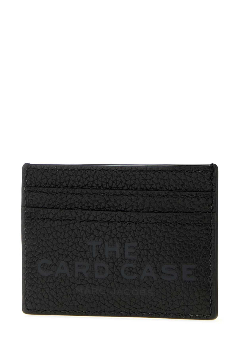Marc Jacobs Card Case — Black Cow Leather Wallet