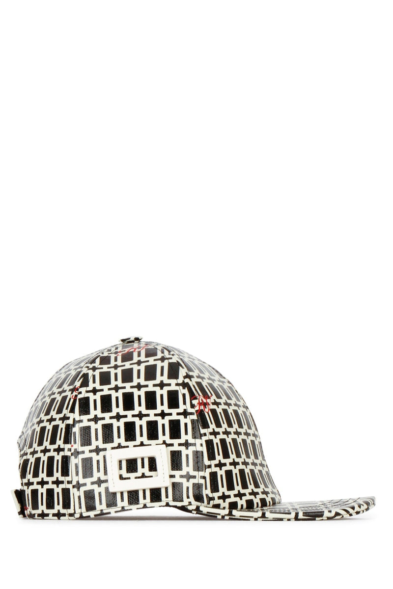 Roger Vivier Rewh0020100dao Geometric Jacquard Bucket Hat — Black Wool Blend