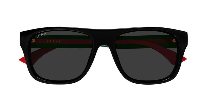 Gucci Gg2119s Web-Striped Acetate Sunglasses — Black