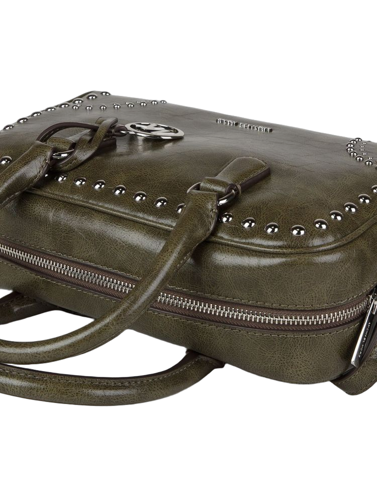 Michael Kors Thompson Shoulder Bag — Green Polyurethane