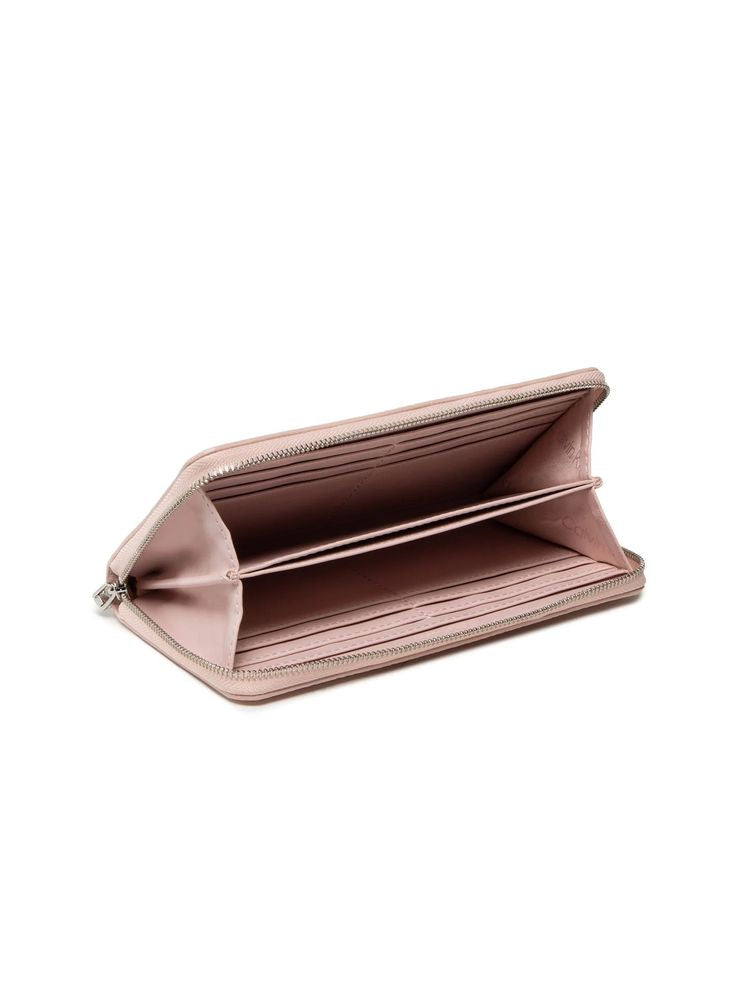 Calvin Klein Re-Lock Slim Wallet — Pink Leather