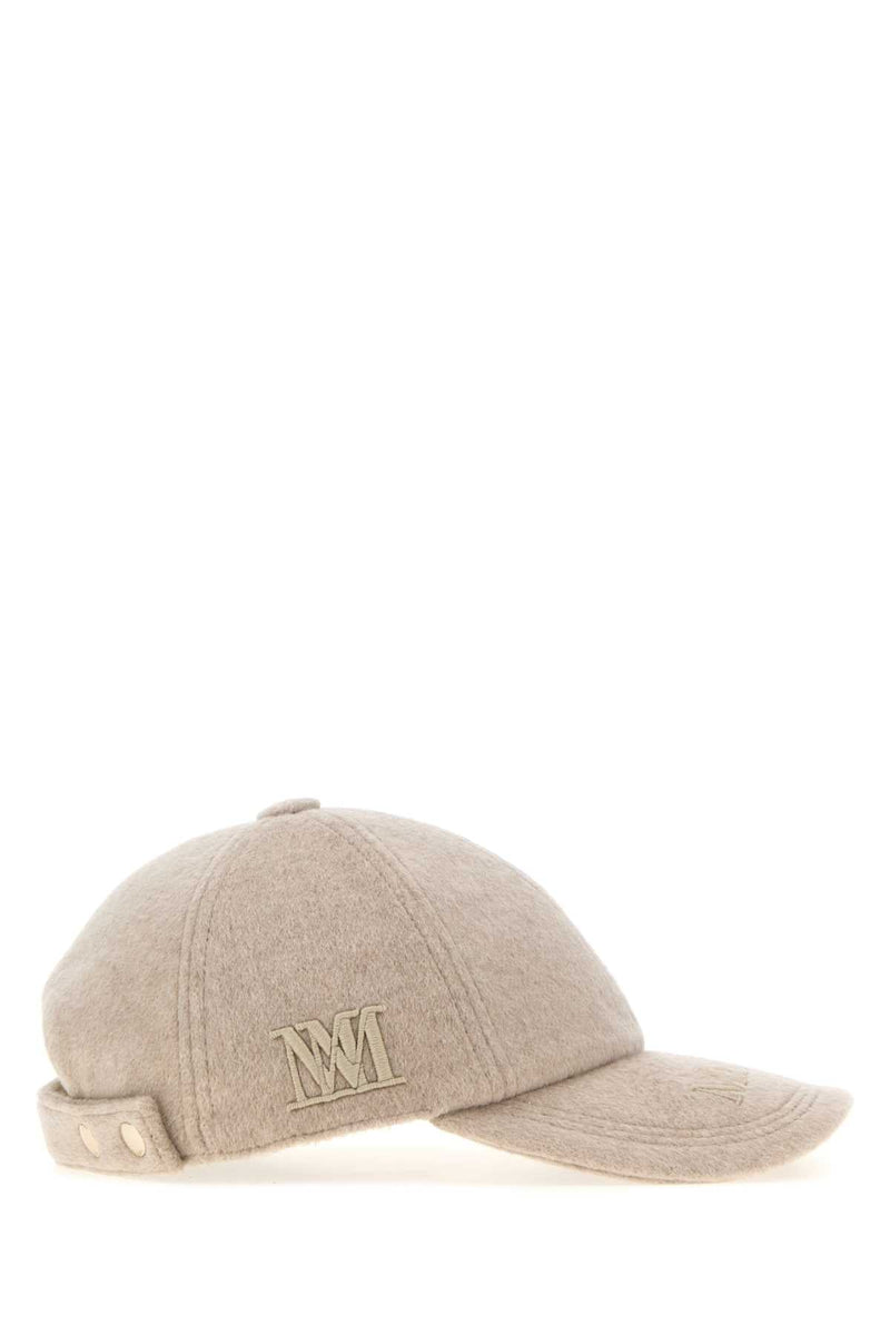 Max Mara Mxalancia Baseball Cap — Beige Caps