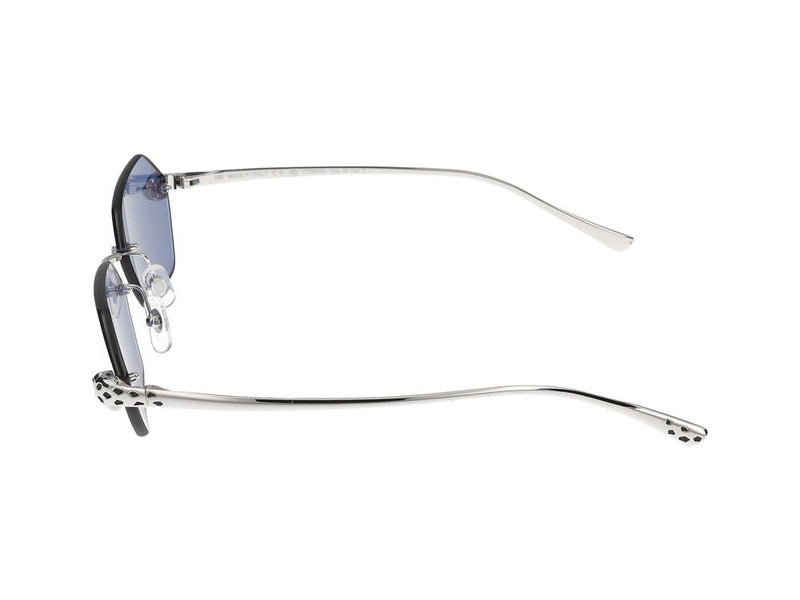 Cartier Ct0636s Rimless Metal Sunglasses — Silver