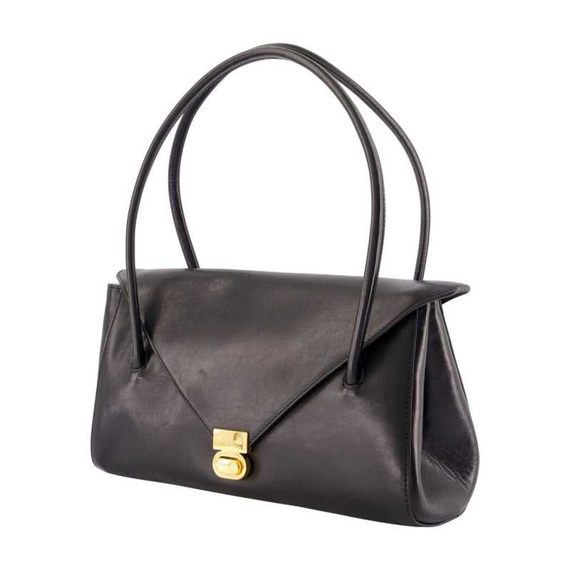 Marni East West Shoulder Bag — Black Calfskin