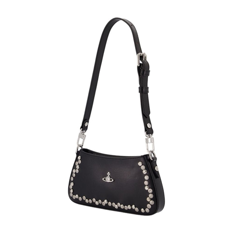 Vivienne Westwood Shoulder Bag — Black Calfskin