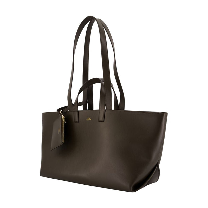 A.p.c. Le Drummer Shoulder Bag Khaki Cowhide