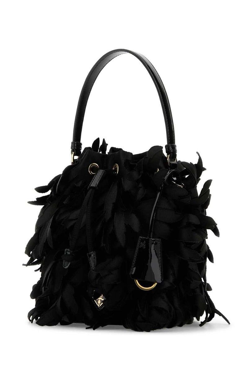 Prada Bucket Bag — Black Se Vi-vitello