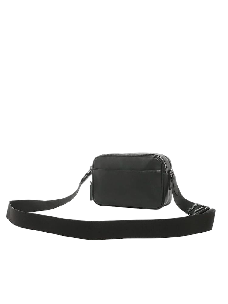 Coach Smooth Calf Leather Crossbody Bag — Black